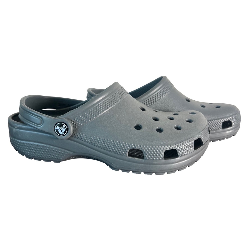 Crocs Classic Clog Slate Grey Unisex Mens 5 Womens 7 Slip On Comfort Shoes